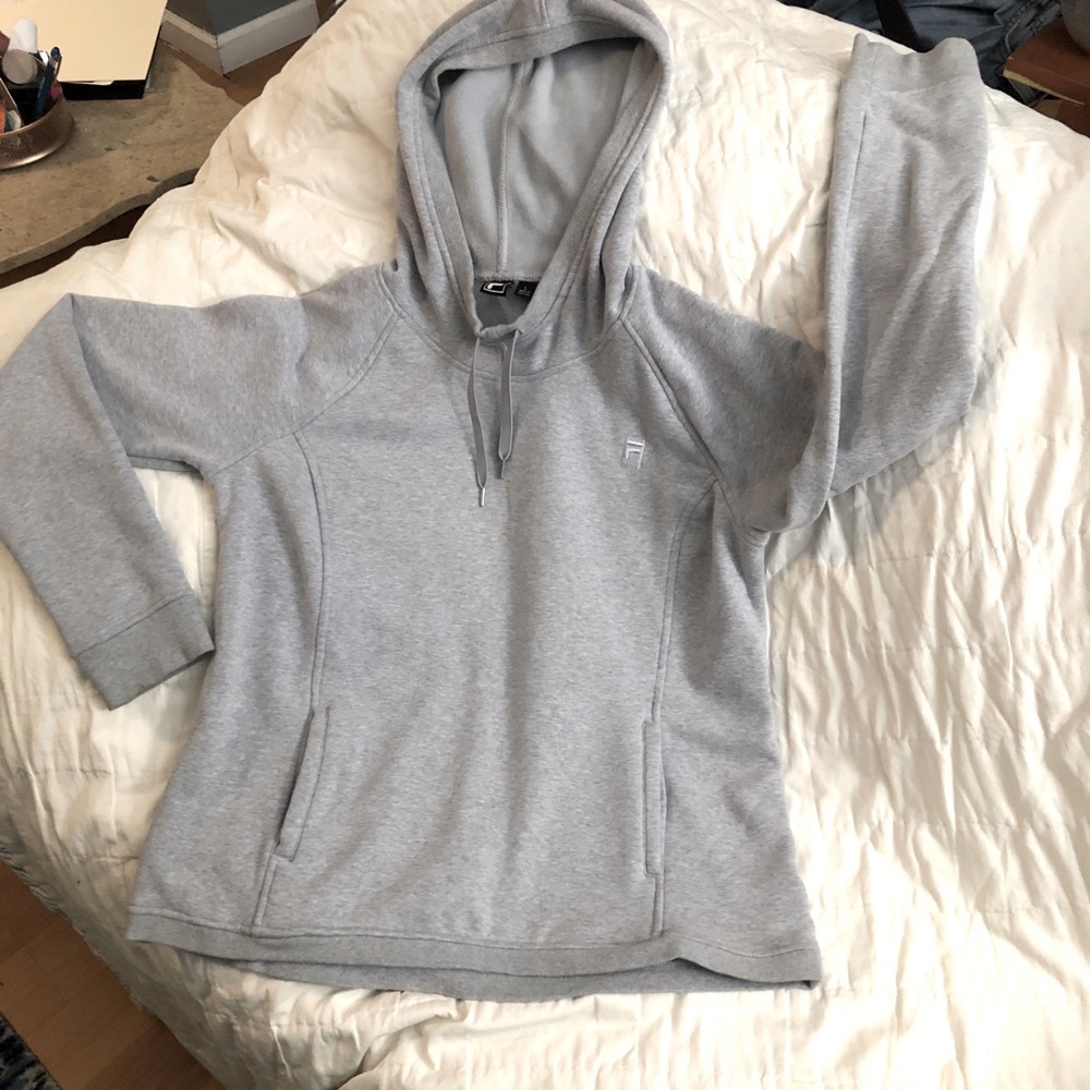 Gray Fila hoodie sweatshirt